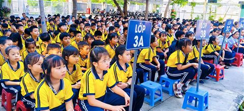 Học sinh lớp 3A tham gia hoạt động